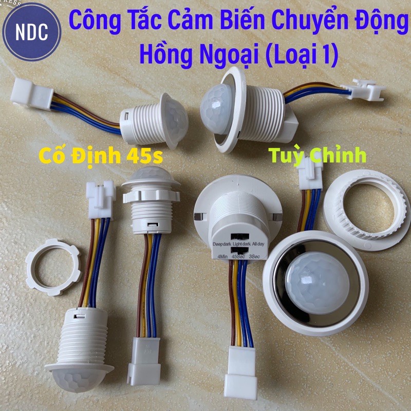 Công Tắc Cảm Biến Chuyển Động Hồng Ngoại (Loại 1) Tuỳ Chỉnh/Cố Định nk032