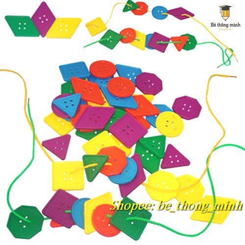 Túi xâu chuỗi cúc áo 70 chi tiết hình dạng loại to T22