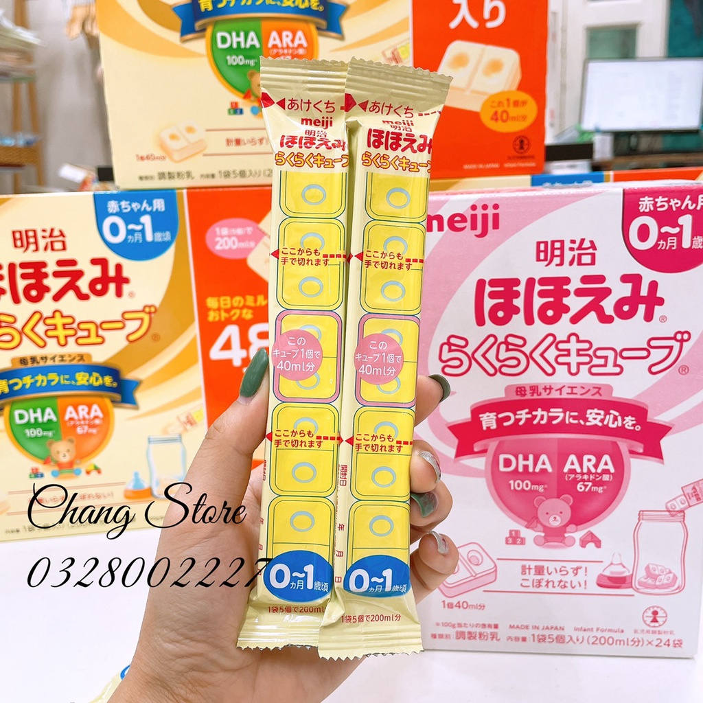 Sữa thanh Meiji Nội Địa Nhật Chính Hãng Date Mới 27 gram