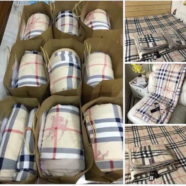 Chăn Đũi Kẻ BBR Siêu Sang (Hàng Loại 1)
