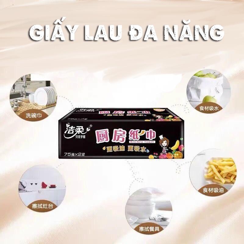Thùng 12 gói giấy lau đa năng Face cao cấp - siêu dai, siêu dày