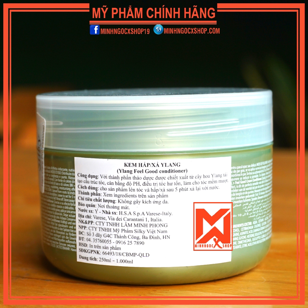 Ủ tóc - kem ủ thảo dược SILKY YLANG FEEL GOOD 250ml chính hãng