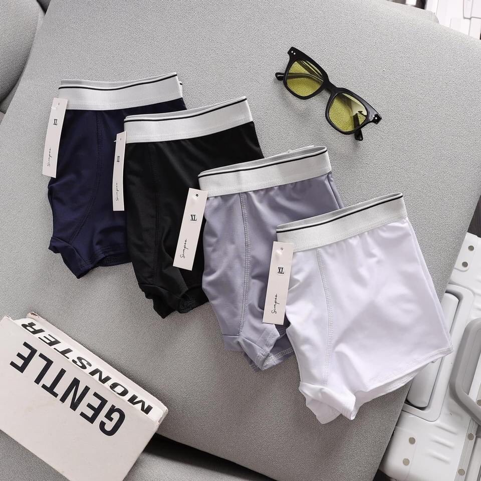 Sịp Đùi Boxer Thun Lạnh Cao Cấp Dành Cho Nam, Quần Lót Nam Co Dãn 4 Chiều Cực Mát