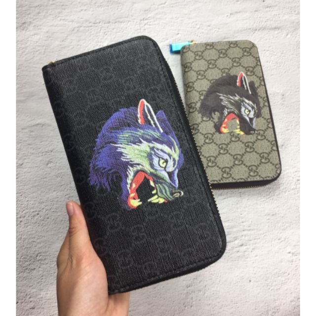 Ví Nam cầm tay, bóp da nam dài khóa, Ví Sói Cực Cá Tính - ảnh thật 100% dodavito