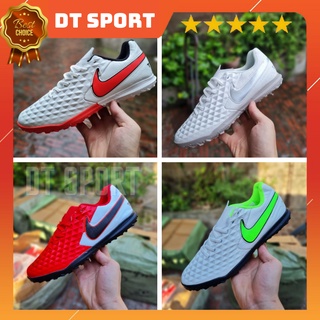[Tặng Túi Rút Và Tất]Giày Đá Bóng Sân Cỏ Nhân Tạo Tiempo Legend 8 Club TF Raccoon White Red, Giày Đá Banh Nam