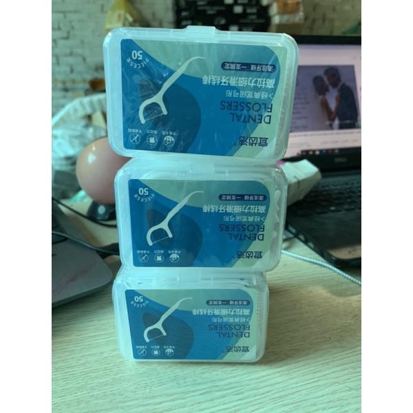 Tăm chỉ nha khoa  chỉ vệ sinh răng miệng sạch sẽ