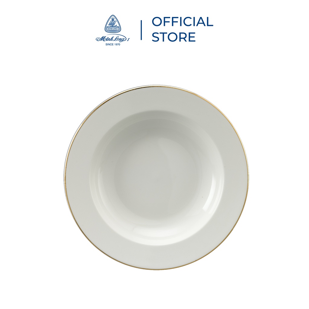 Bộ Chén Dĩa Sứ Minh Long 09 Sản Phẩm - Jasmine- Chỉ Vàng