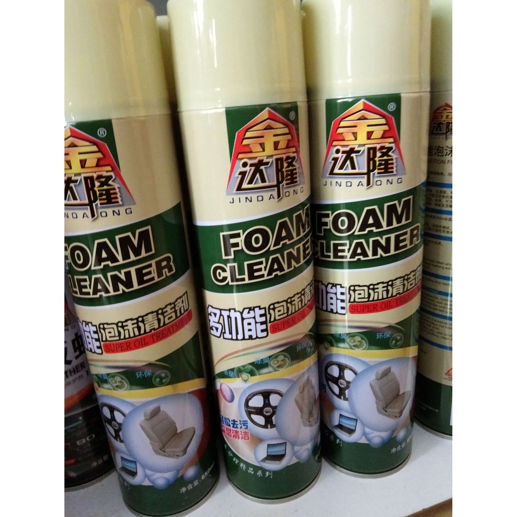 [ ĐÁNH LÀ SẠCH ] Chai Xịt Bọt Đa Năng Vệ Sinh Ghế Da Nội Thất Ô Tô Foam Cleaner - Chai vệ sinh đồ da,túi da,giày da,gỗ A