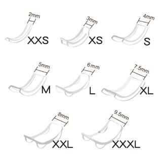 ❀AUTU 8 Sizes Silicone Invisible Ring Size Adjuster