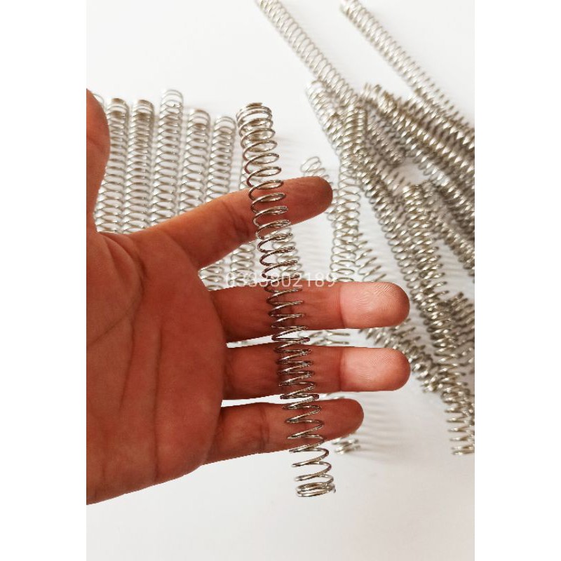 Lò xo nén ∅13 mm, inox 304 , dài 15cm, sợi 1,2mm. ( set 2 cái)