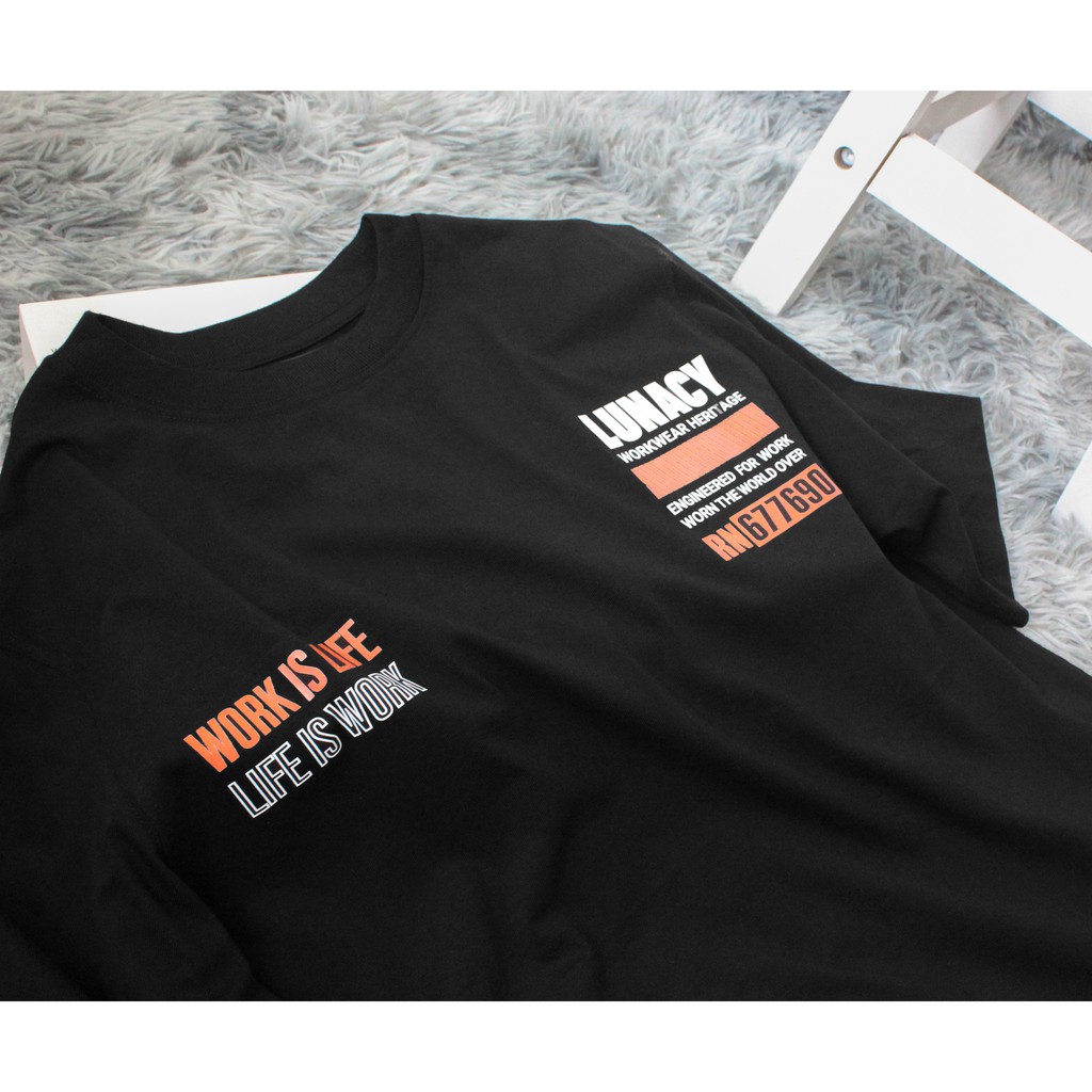 Áo thun tay lỡ B.S.K.L LUNACY phông Unisex nam nữ Cotton oversize form rộng LUNACY TB020 | BigBuy360 - bigbuy360.vn