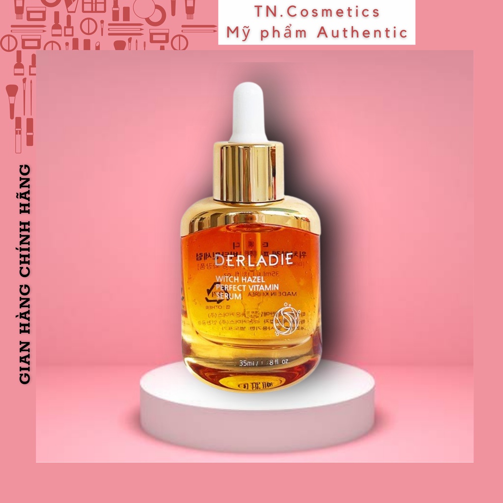 Tinh Chất Cho Da Mụn Chiết Xuất Cây Phỉ Derladie Witch Hazel Perfect Vitamin Serum Mẫu Mới 35ml SR1422