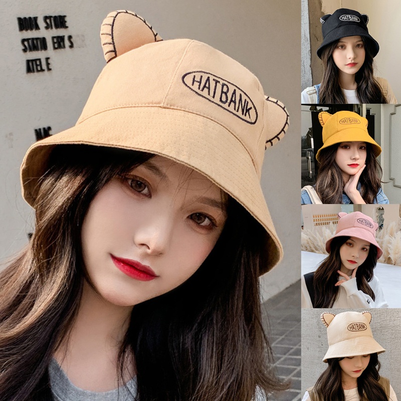 Nón Tai Bèo Chống Nắng Họa Tiết Hoạt Hình Dễ Thương