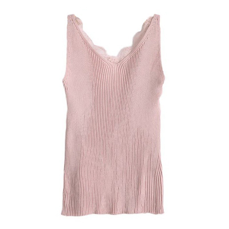 [Mã FASHIONT4WA2 giảm 10K đơn 50K] FREESHIP ĐƠN 99K_ Áo Hai Dây Cổ Tim Phối Ren Phong Cách Quyến Rũ Dành Cho Nữ | BigBuy360 - bigbuy360.vn