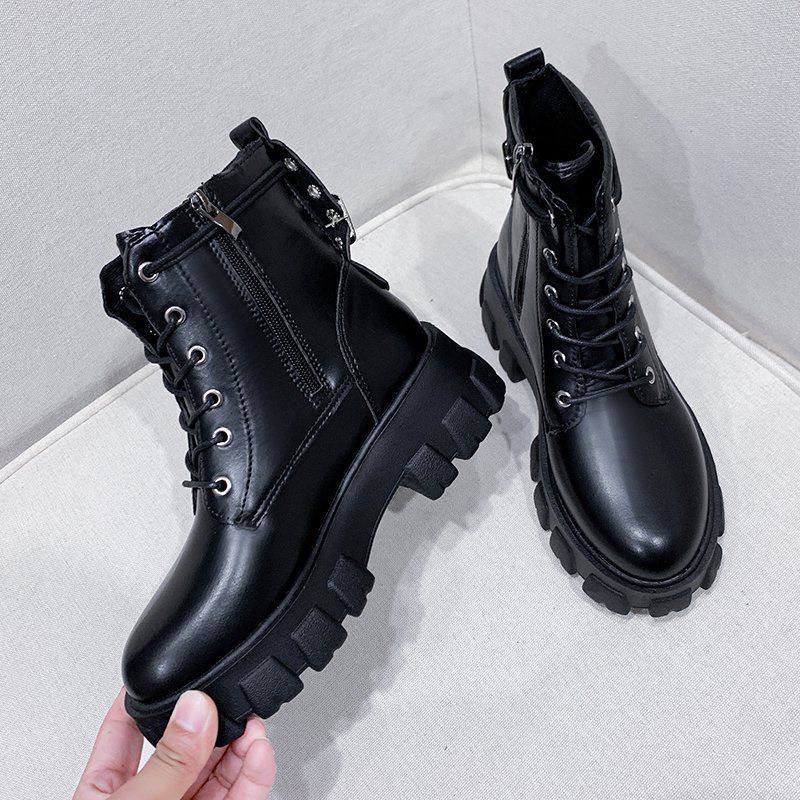 (S159) Bốt nữ chiến binh dây buộc khuy sau gót (mã 8686) | BigBuy360 - bigbuy360.vn