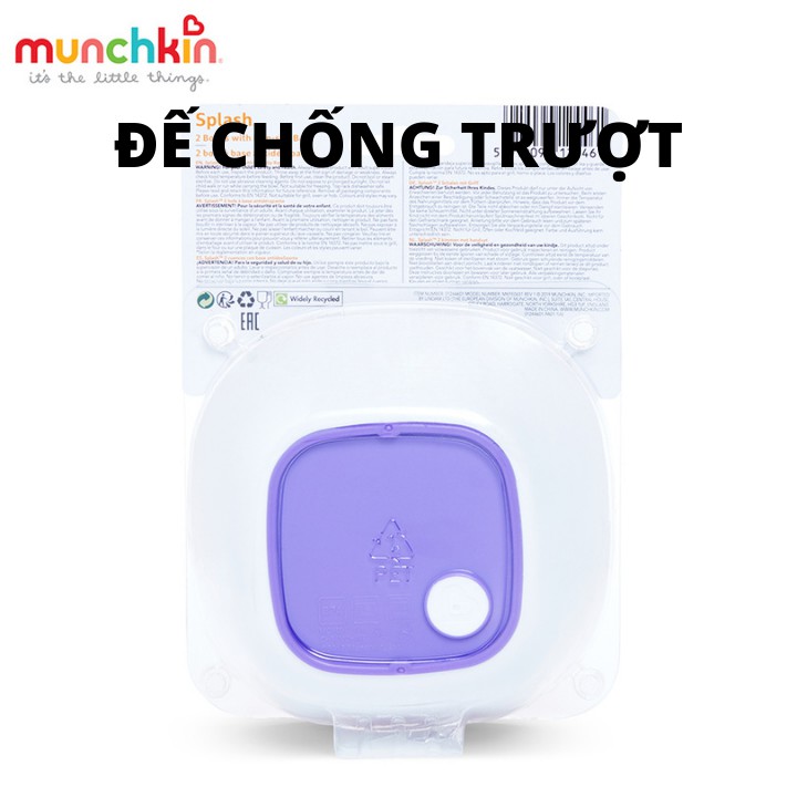 [Set 2] Bát Ăn Dặm, Chén Ăn Dặm Chống Trượt Cho Bé Munchkin