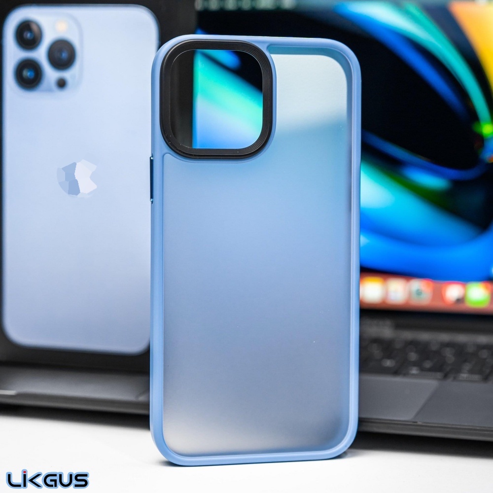 ỐP LƯNG IPHONE 13 PRO MAX - 13 PRO - 13 LIKGUS GEAR PRO LƯNG NHÁM VIỀN DẺO CHÍNH HÃNG