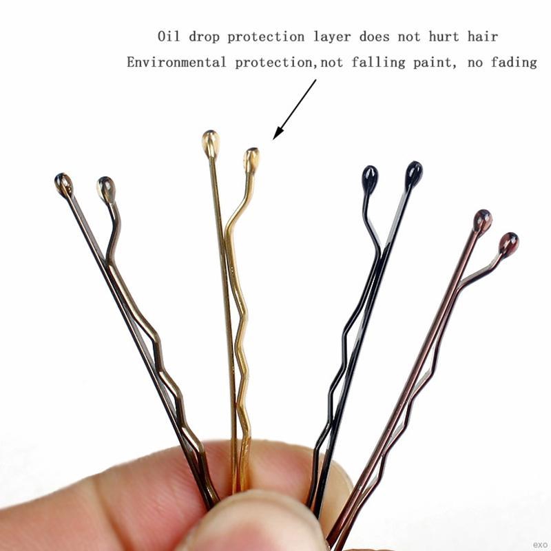 24PCS/Lot Drip Invisible Hair Grips Curly Wavy Bobby Pins