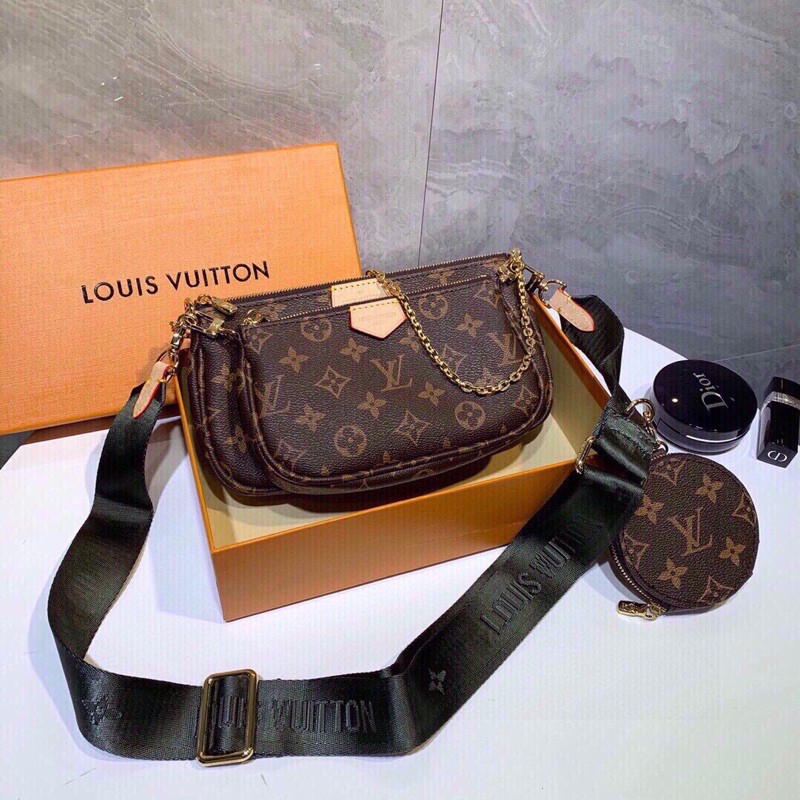sét túi bộ ba thời trang nữ đa năng da cao cấp louis vuitton LV