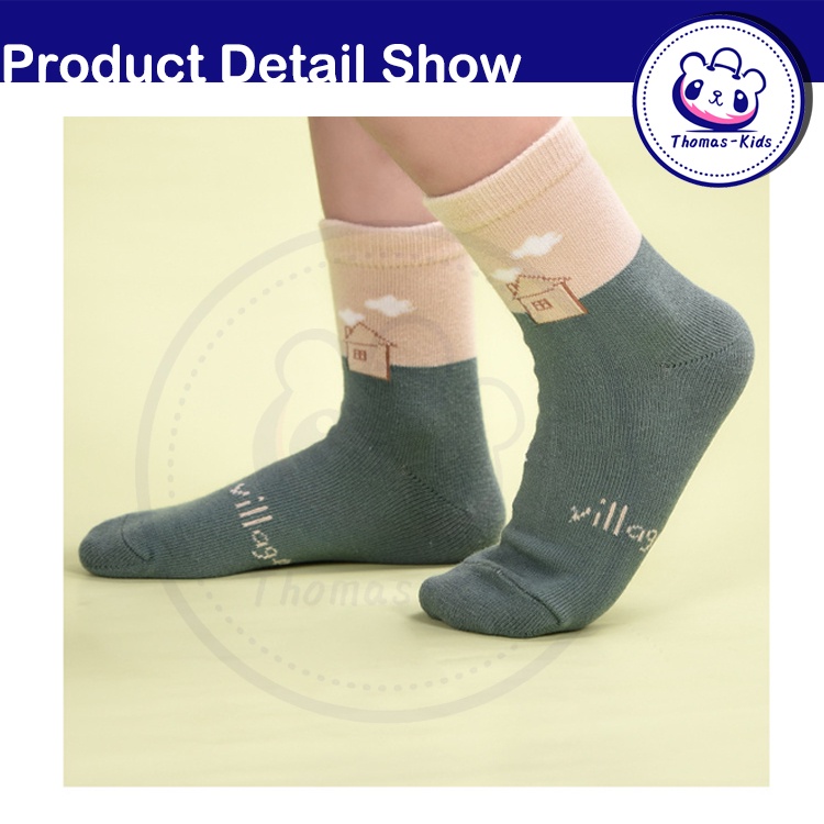 [THOAMS KIDS] Set 5 Đôi Vớ Cotton Thấm Hút Mồ Hôi In Họa Tiết Hoạt Hình Thời Trang Cho Bé Trai Và Gái