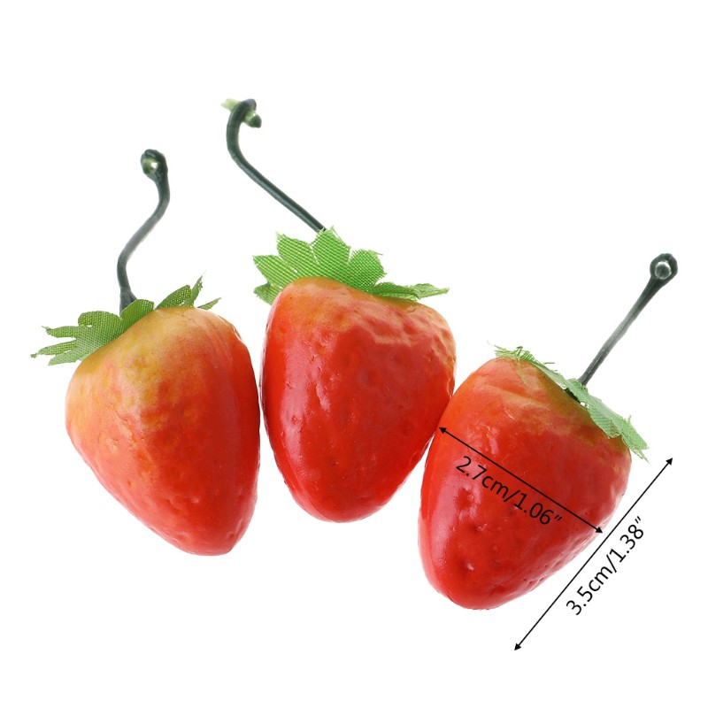 Set 20 Quả Dâu Giả Trang Trí Xinh Xắn