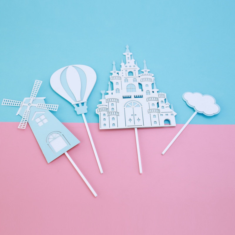 [SIÊU RẺ❤️] – SCG Lâu đài (Mẫu 2) - Trang trí bánh sinh nhật bánh kem