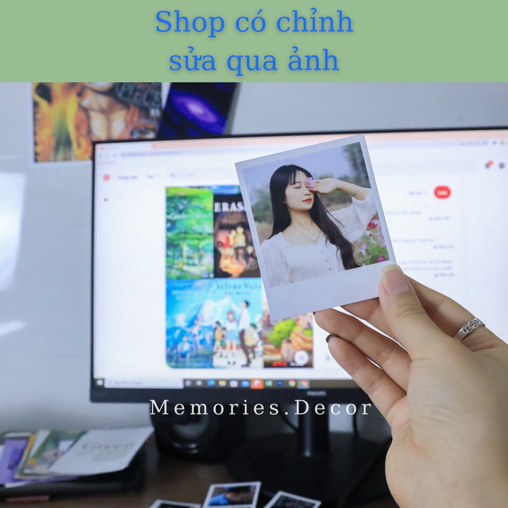 In ảnh Pola viền trắng theo yêu cầu, ảnh 6x9 thừa viền trắng, ép plastic không viền