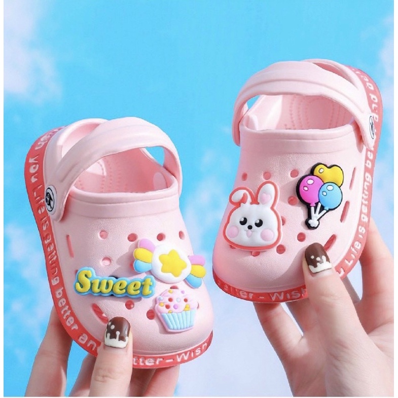 [Cao cấp] Dép sục cho bé có quai hậu, chống trơn trượt - Sumishop2019