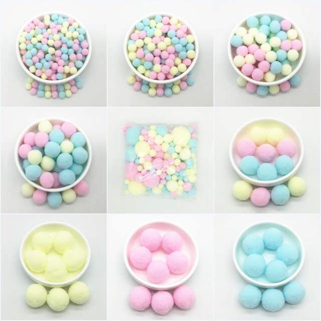 Pompom hỗn hợp nhiều màu nhiều size  - pom pom trang trí