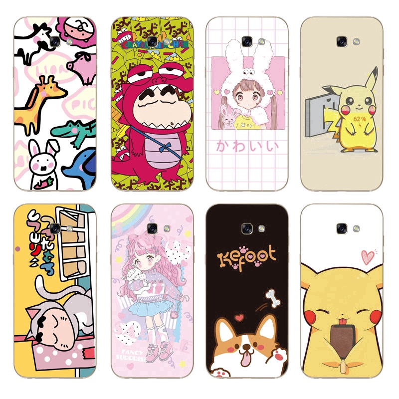 Ốp TPU chống trượt hình Pikachu cho Samsung Galaxy A7/A5/A3 2017 /A720/A520 | BigBuy360 - bigbuy360.vn