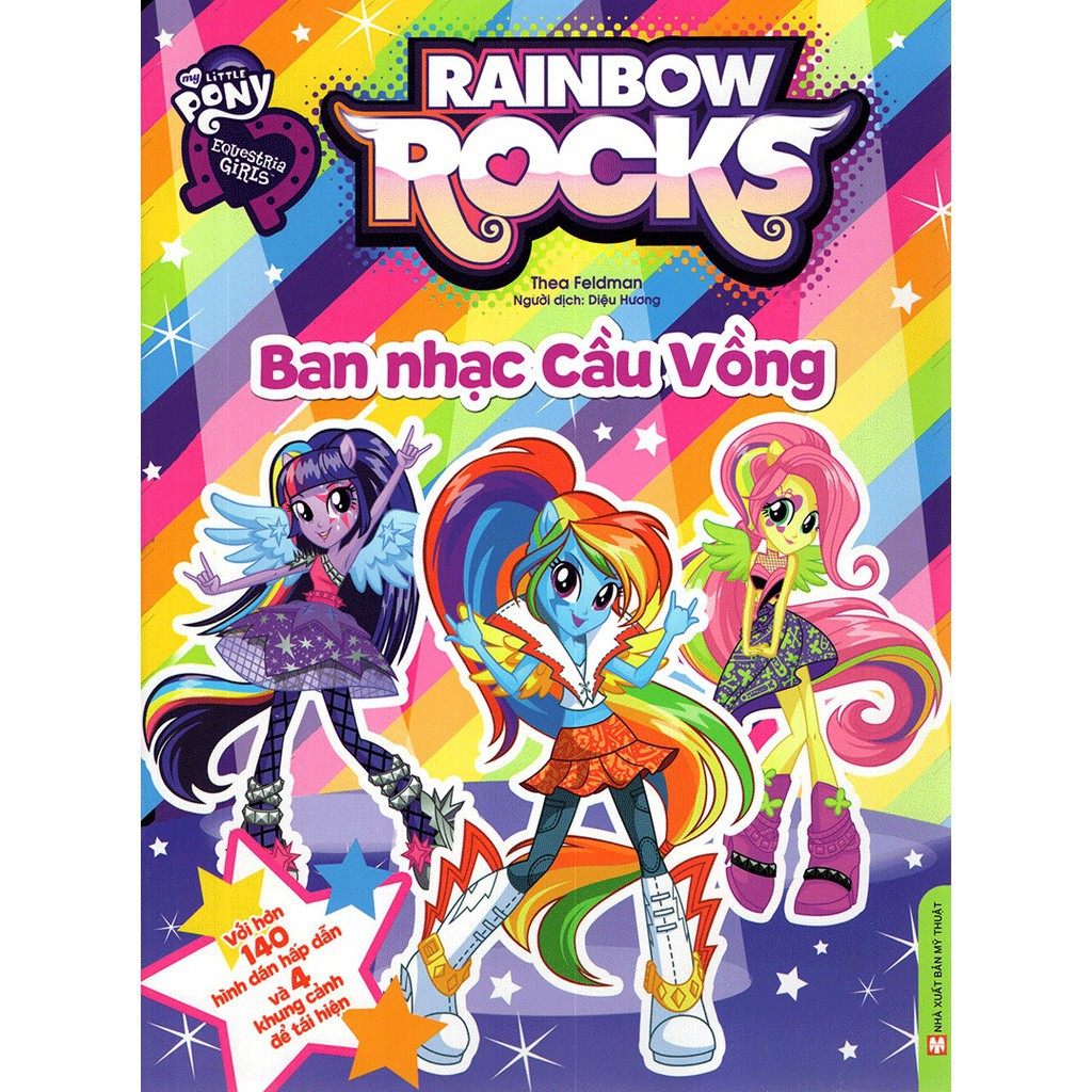 Sách - My Little Pony - Ban Nhạc Cầu Vồng (Hình Dán)