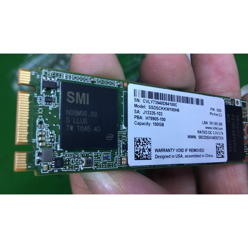 ổ cứng SSD M2 sata 180gb intel M.2 2280mm SATA 3.0 6Gb/S | WebRaoVat - webraovat.net.vn