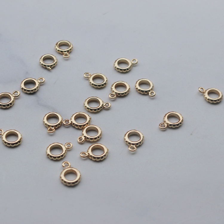 Phụ Kiện Nhẫn Đồng 14k 7mm Dùng Làm Trang Sức diy