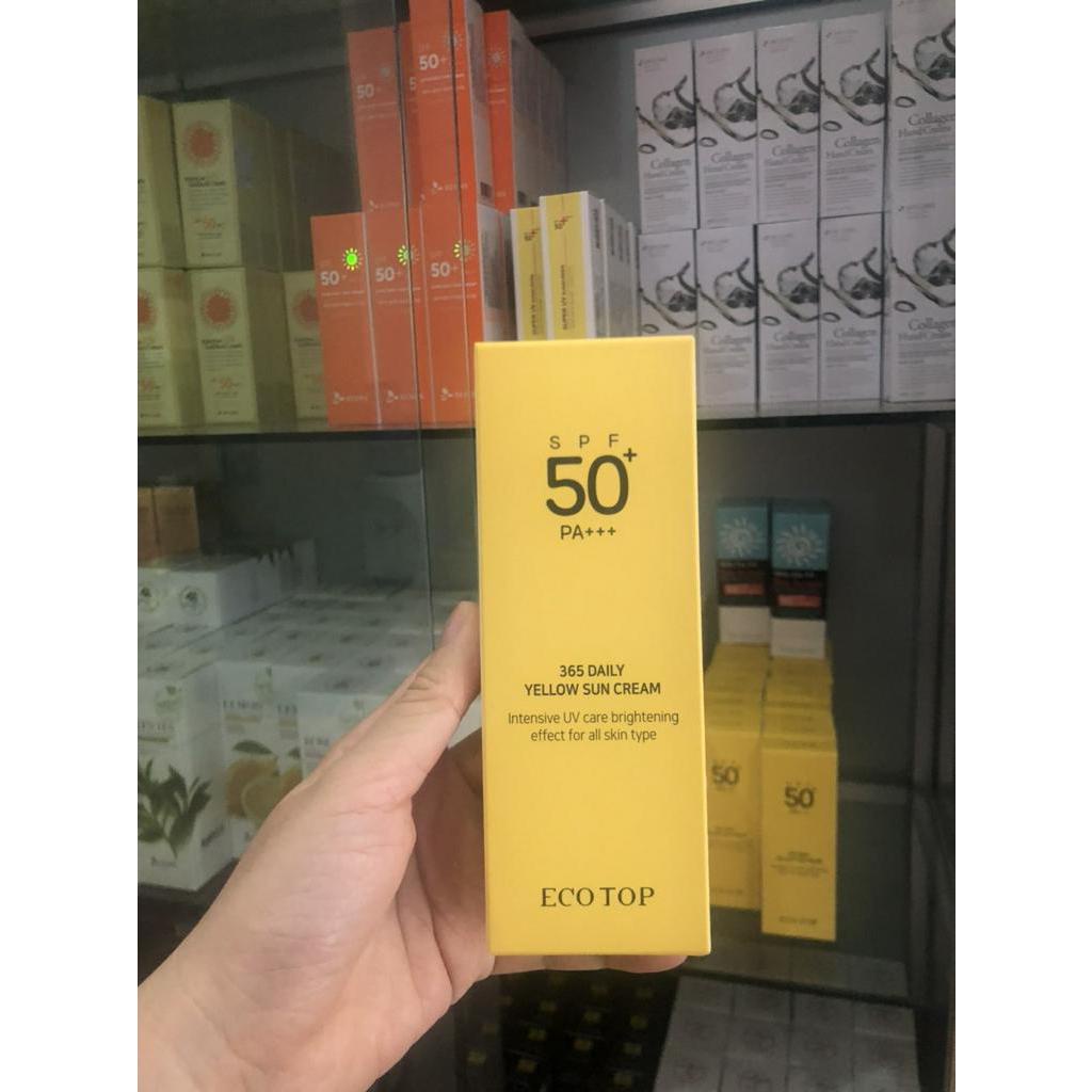 KEM CHỐNG NẮNG HẰNG NGÀY ECOTOP 365 DAILY YELLOW SUN CREAM SPF50+/PA+++ 70ML