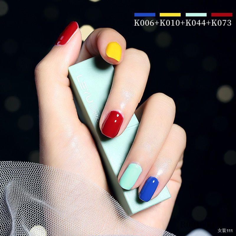 Pingyan nail shop keo sơn móng tay đặc biệt bán buôn đèn chiếu kéo dài màu phổ biến Kodan Barbie bộ