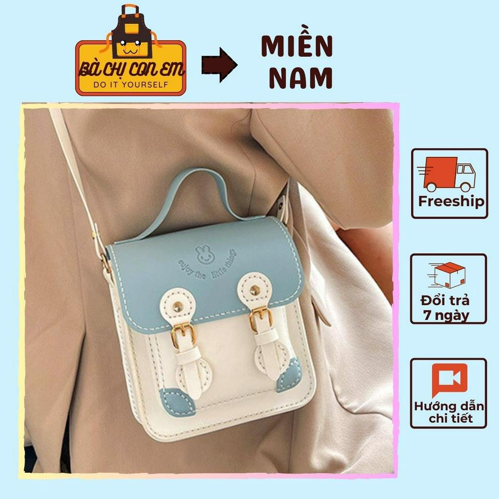 Túi tự làm Da Pu DIY đầy đủ nguyên liệu kèm video HD chi tiết BÀ CHỊ CON EM DIY C01