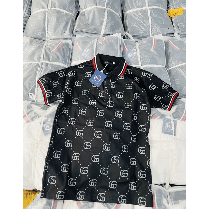 (HCM) ÁO THUN NAM CỔ BẺ TAY NGẮN THỜI TRANG LUXURY - HOTTREND SANG TRỌNG TÔN DÁNG CHO CÁC ANH EM  HOT NHÂT