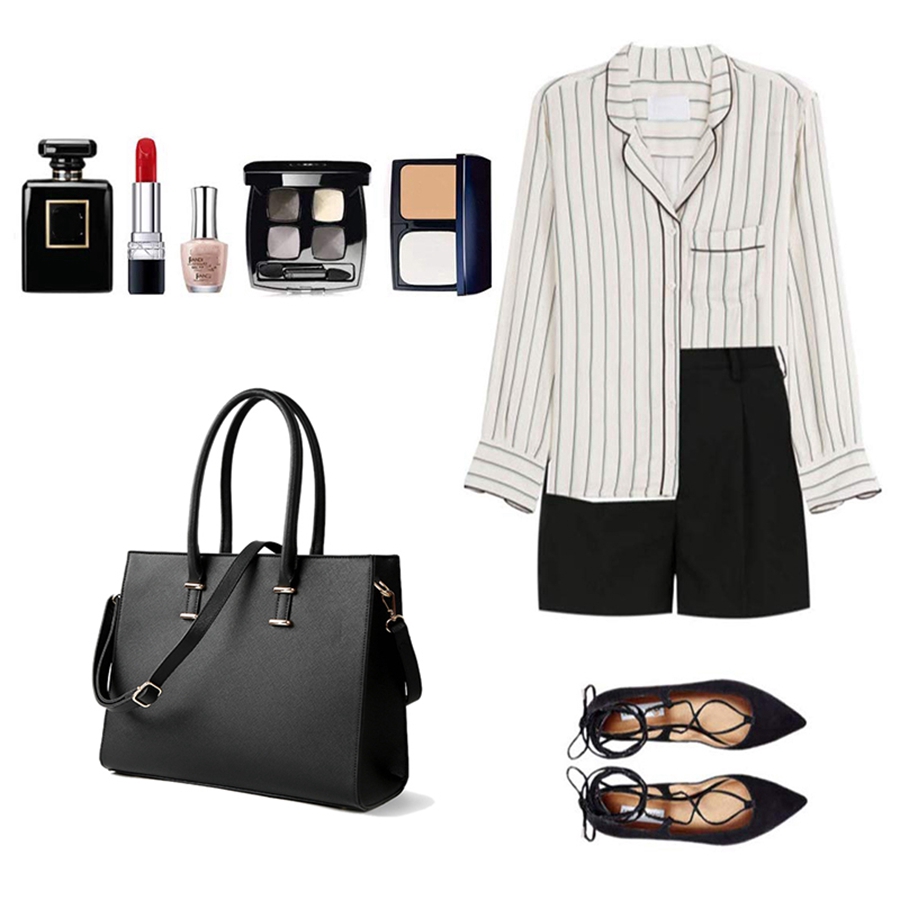 Túi xách đeo vai đựng laptop 13 inch/ 14 inch/ 15 inch/ 15.6 inch bằng da PU thời trang cho nữ