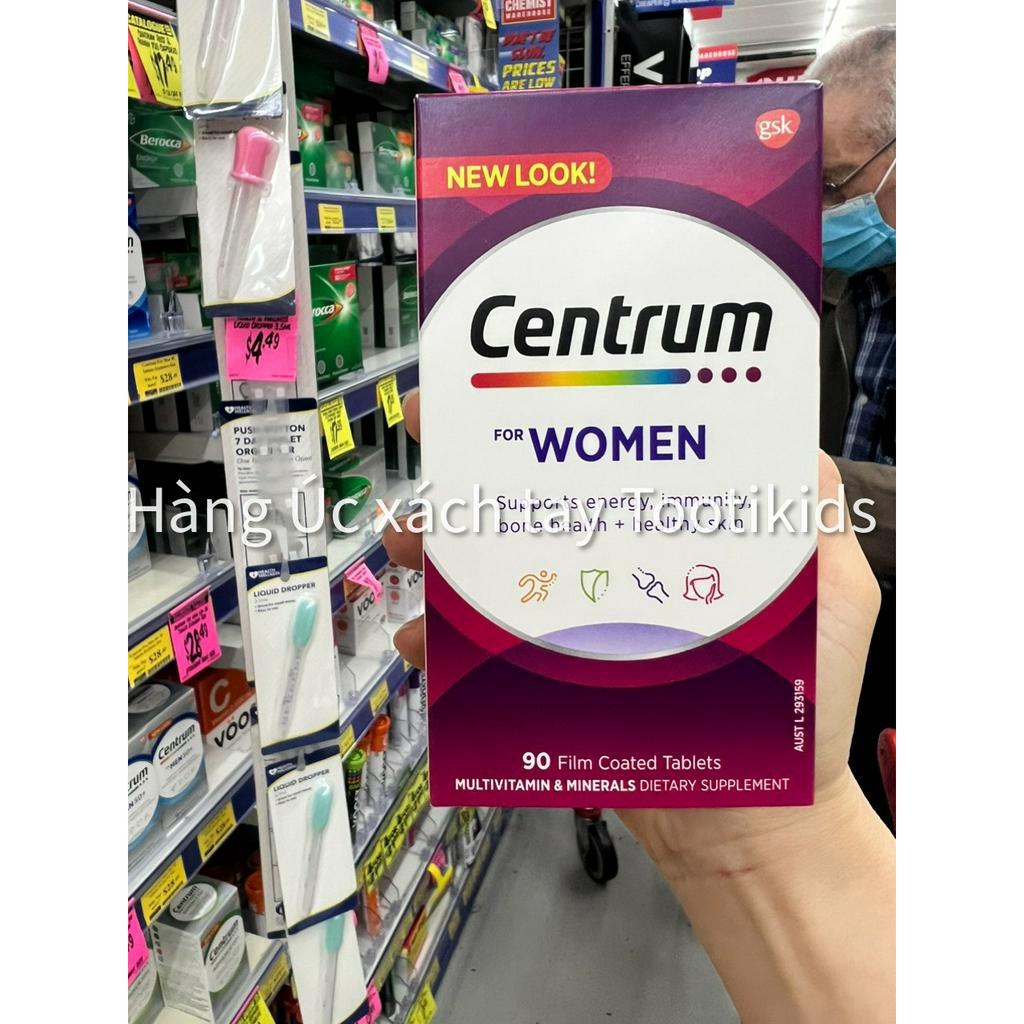 [HÀNG CHEMIST MẪU MỚI NHẤT] Vitamin tổng hợp cho người lớn - Centrum advance, Centrum for men/women 