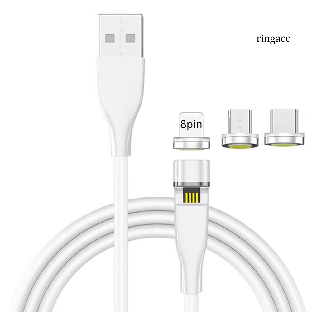 【RAC】OLAF Rotating Magnetic Plug Micro USB Type C Charging Cable for iPhone Android