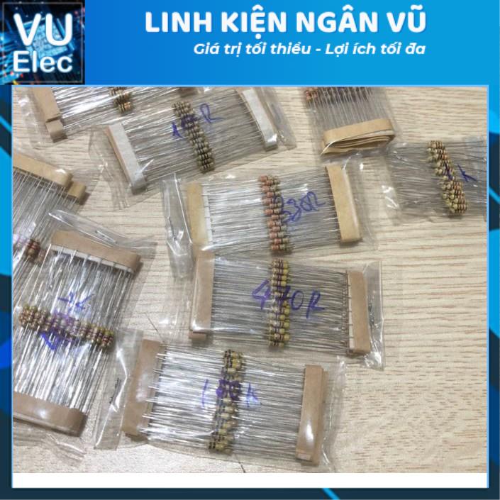 Combo 30 loại điện trở vạch sai số 1% từ 1R-1M