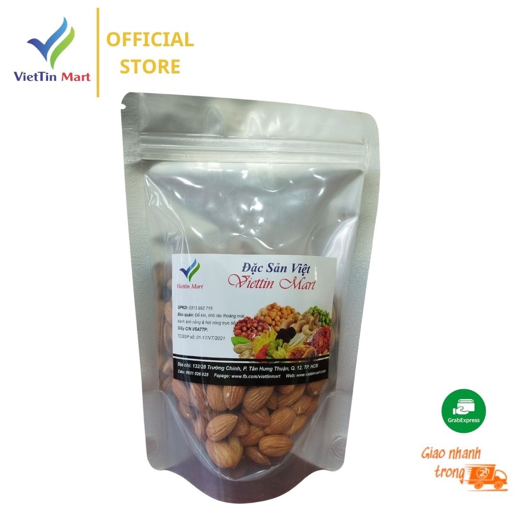 Hạnh Nhân Sống -Nhập Khẩu Úc -Viettinmart 250g