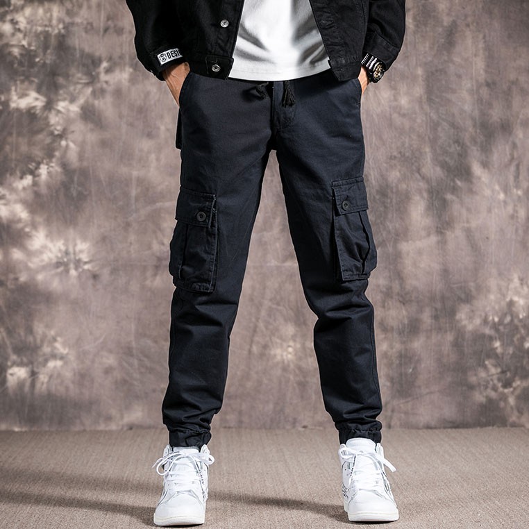 Quần Kaki Nam Cạp Chun Dáng Rộng Phối Túi Thời Trang Zenkocs3 mã DQ07