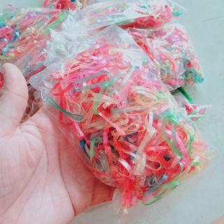 THUN CỘT TÓC NHIỀU MÀU NHIỀU SIZE CHO MẸ VÀ BÉ