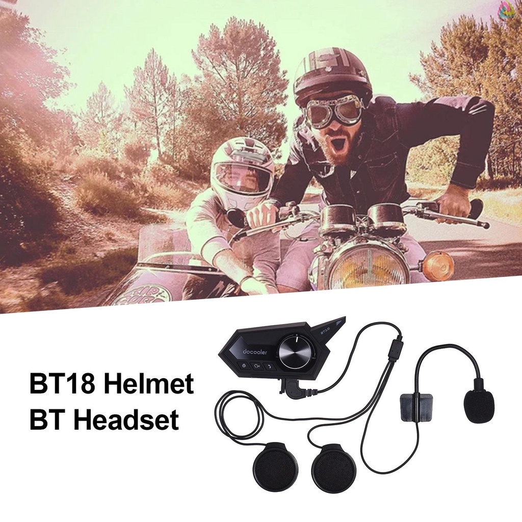 Tai nghe bluetooth 5.0 không dây gắn mũ bảo hiểm kèm micro