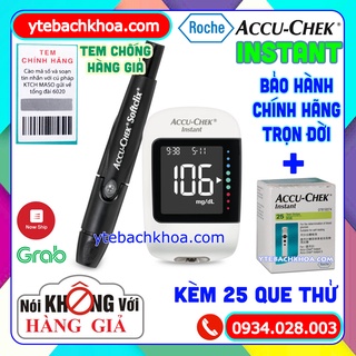 MÁY ĐO ĐƯỜNG HUYẾT ACCUCHEK INSTANT (MODEL MỚI 2023) CÓ TEM CHÍNH HÃNG