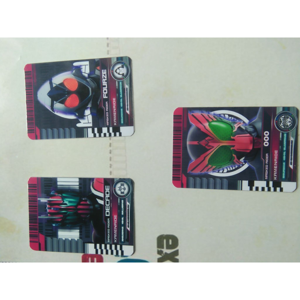 Card Advent Ryuki,W,WIZARD,GHOST,DECADE,GAIM,OOO,FOUZE,DRIVER - KamiShop - Kamen Rider Card