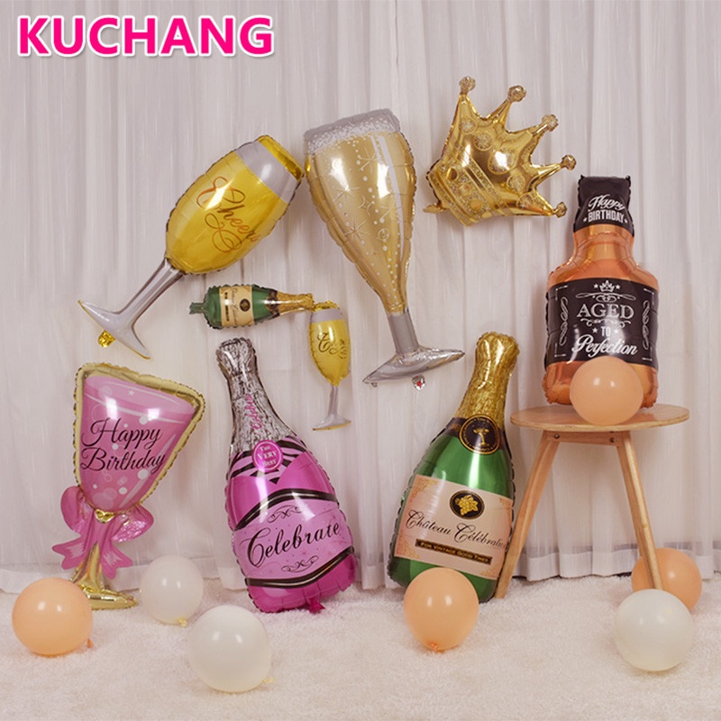 Bong Bóng Lá Nhôm Hình Cốc Bia Lớn Độc Đáo Trang Trí Tiệc Cưới / Sinh Nhật / Lễ Tình Nhân