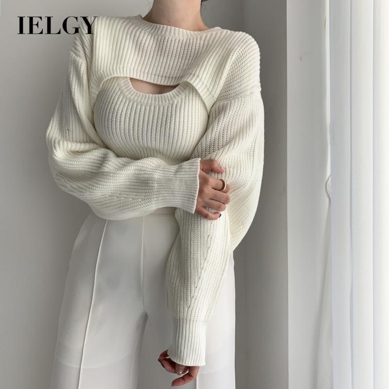 Set hai món Áo không tay IELGY và Áo khoác ngoài thời trang cho nữ