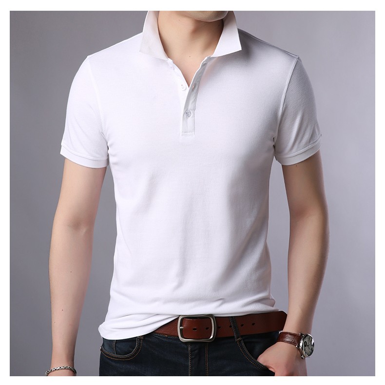 [HOT] Áo phông nam cổ bẻ ngắn tay REGULAR FIT chất vải cotton cá sấu, mềm min thấm hút mồ hôi (ACB)